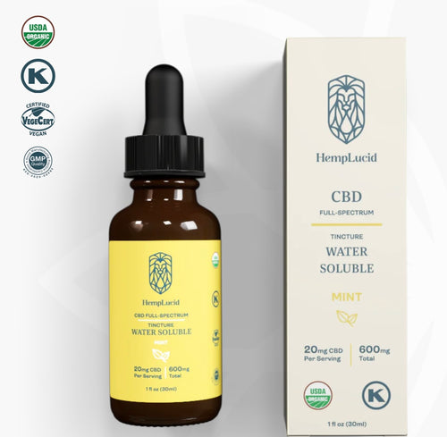 USDA Organic Hemplucid Full-Spectrum Water Soluble CBD