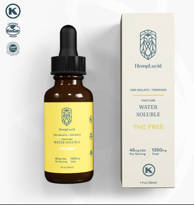 USDA Organic Water Soluble CBD 100% THC-free