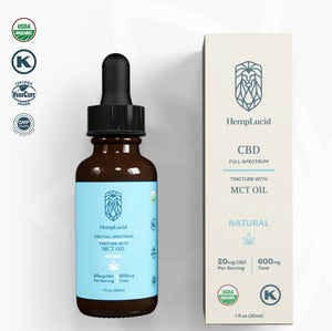 USDA Organic Hemplucid Full-Spectrum CBD in MCT Oil